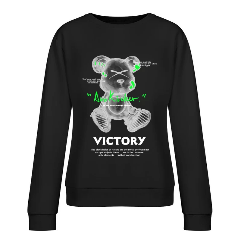 Ass Kicker Bär - Sieg und Kosmos Damen Pullover Sweatshirt
