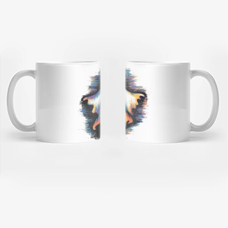 Colorful Spooky Ghost Halloween Illustration Coffee Mug