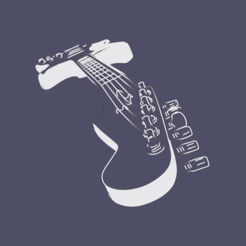 Illustration of a Guitar Mouse Pad