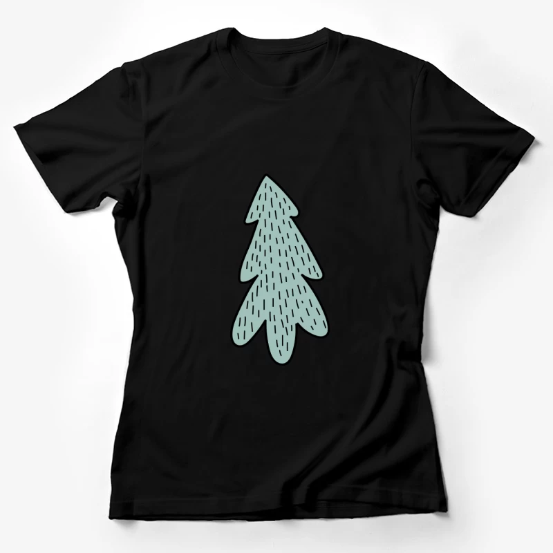 Arbre de Noël abstrait Femme T-Shirt