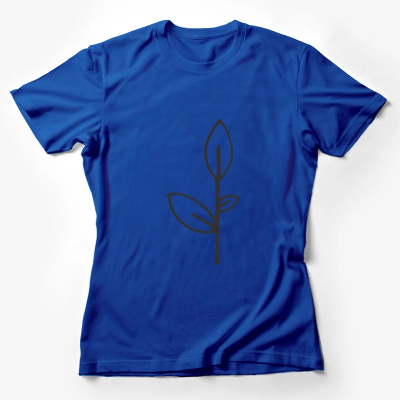 Illustration de feuille minimaliste Femme T-Shirt