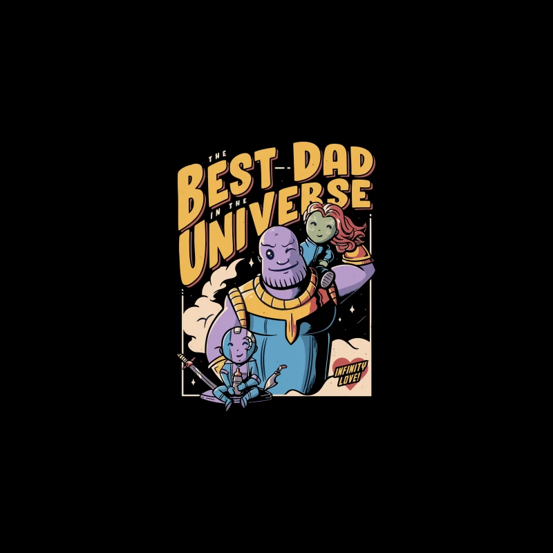 Best Dad in the Universe Comic Art Desk Mat