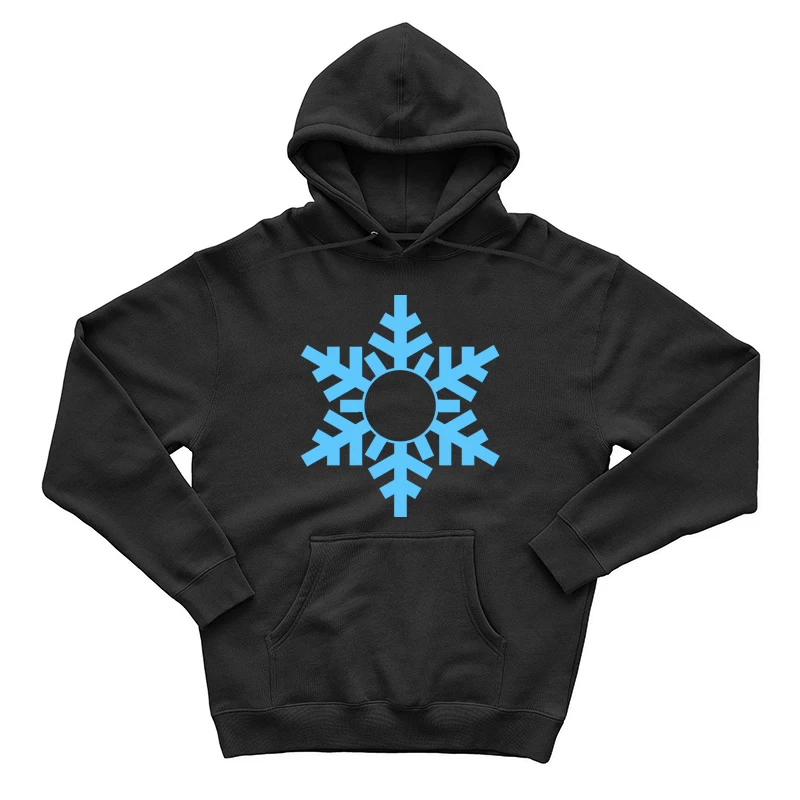 Flocon de neige bleu stylisé Homme Sweat à capuche
