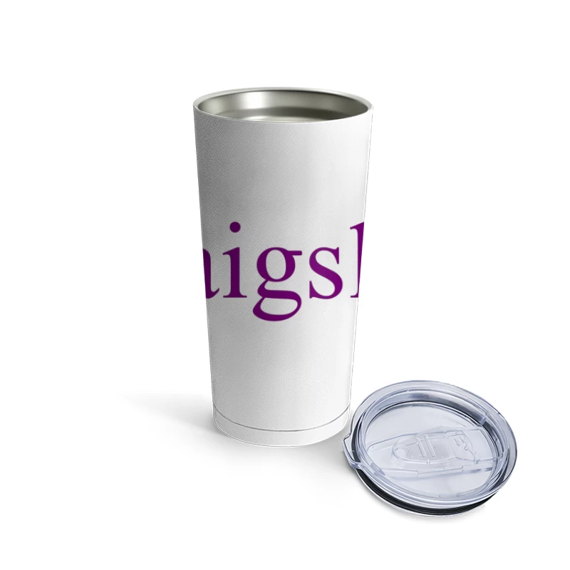 Craigslist Purple Logo Design Travel Mug