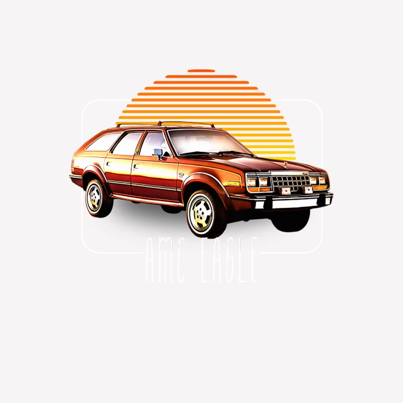 AMC Eagle  Retro Classic Car Lover Design Female T-Shirt