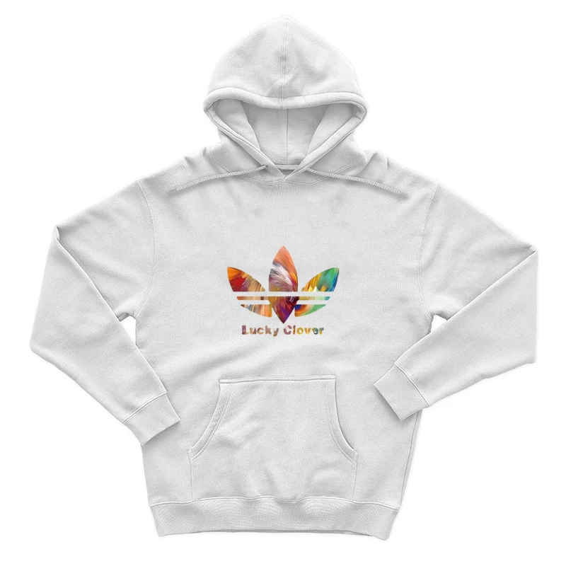 Buntes Logo mit Kleeblatt Herren Pullover Hoodie