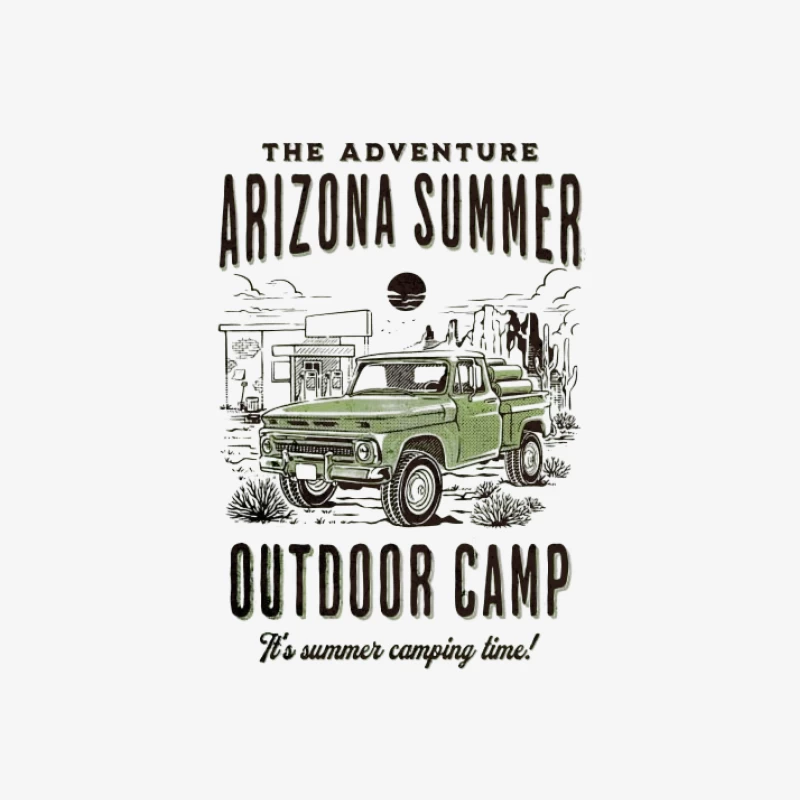 Aventure Arizona Été Camp en Plein Air Femme Manches Longues T-Shirt