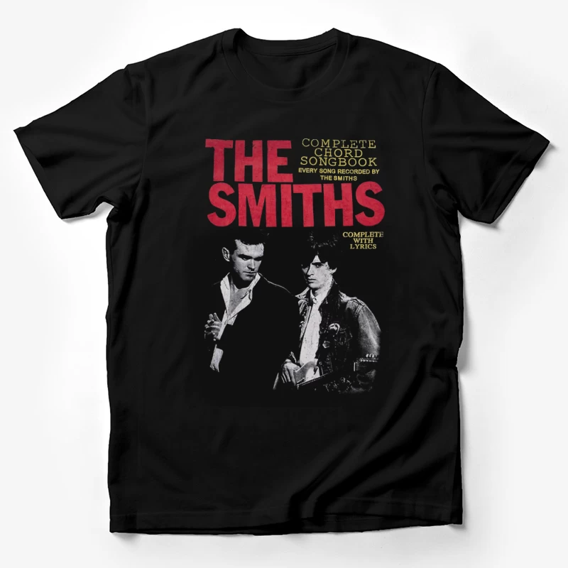 The Smiths Complete Chord Songbook with Lyrics - Vintage Band Photo Cover Male T-Shirt