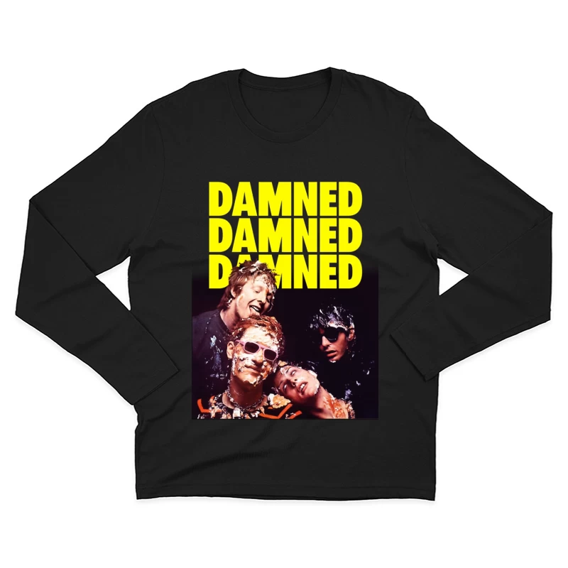 The Damned Punk Rock Band Vintage Album Cover Male Long Sleeve T-Shirt