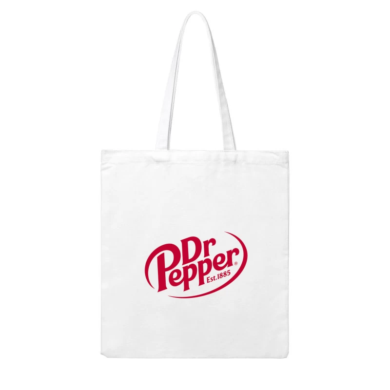 Dr Pepper Classic Red Logo Design - Established 1885 Cotton Tote Bag