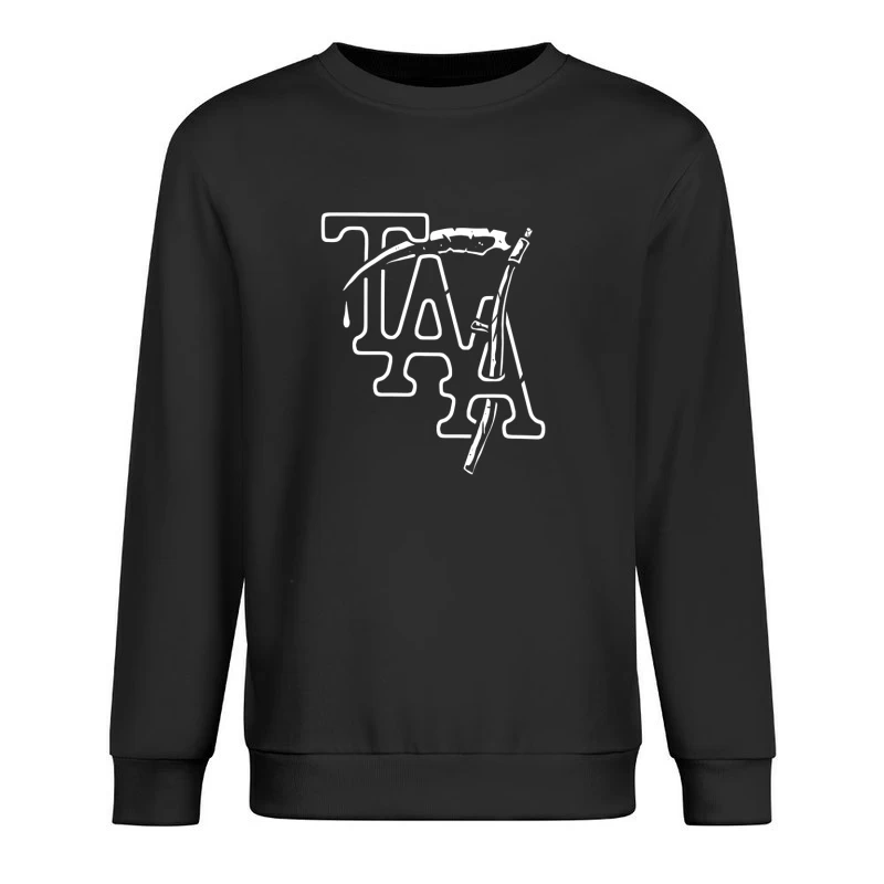 The Amity Affliction White Logo Male Pullover Sweatshirt