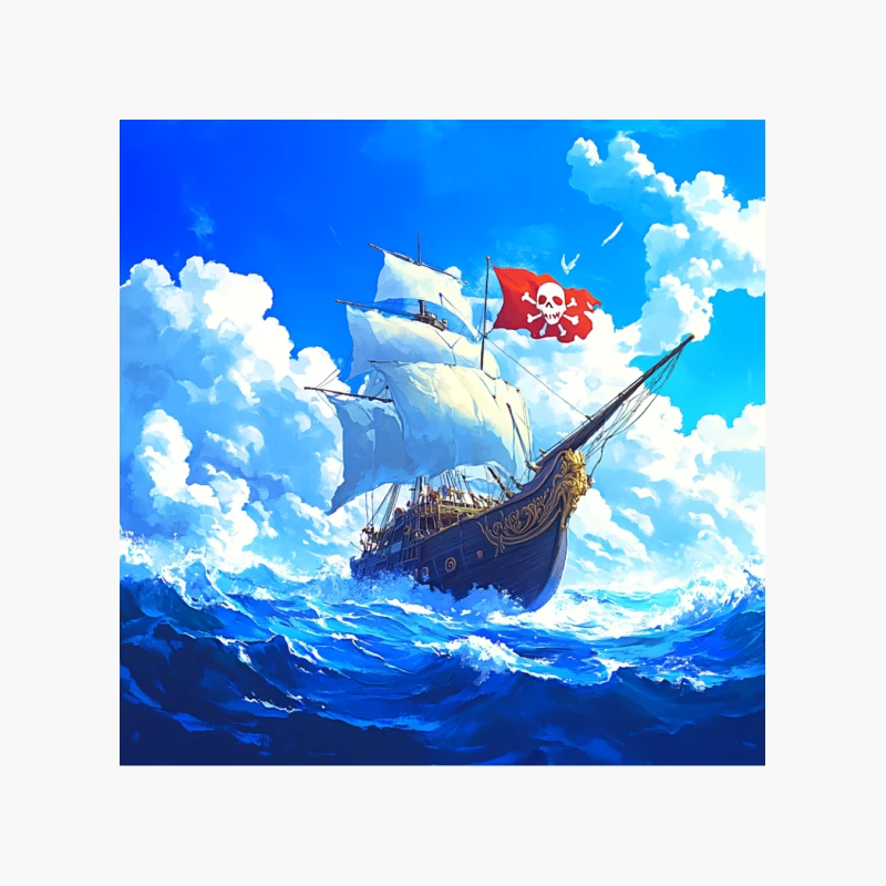 Pirate Adventure: Sailing the High Seas Cotton Tote Bag