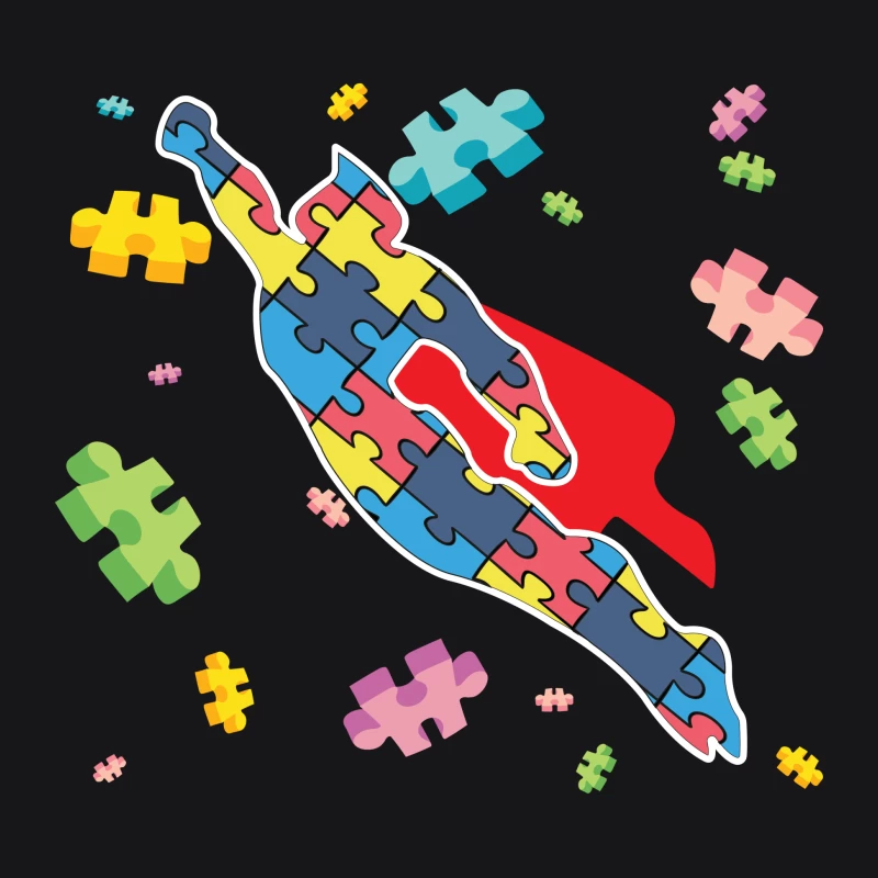 Super-héros en puzzle Femme Sweat à capuche