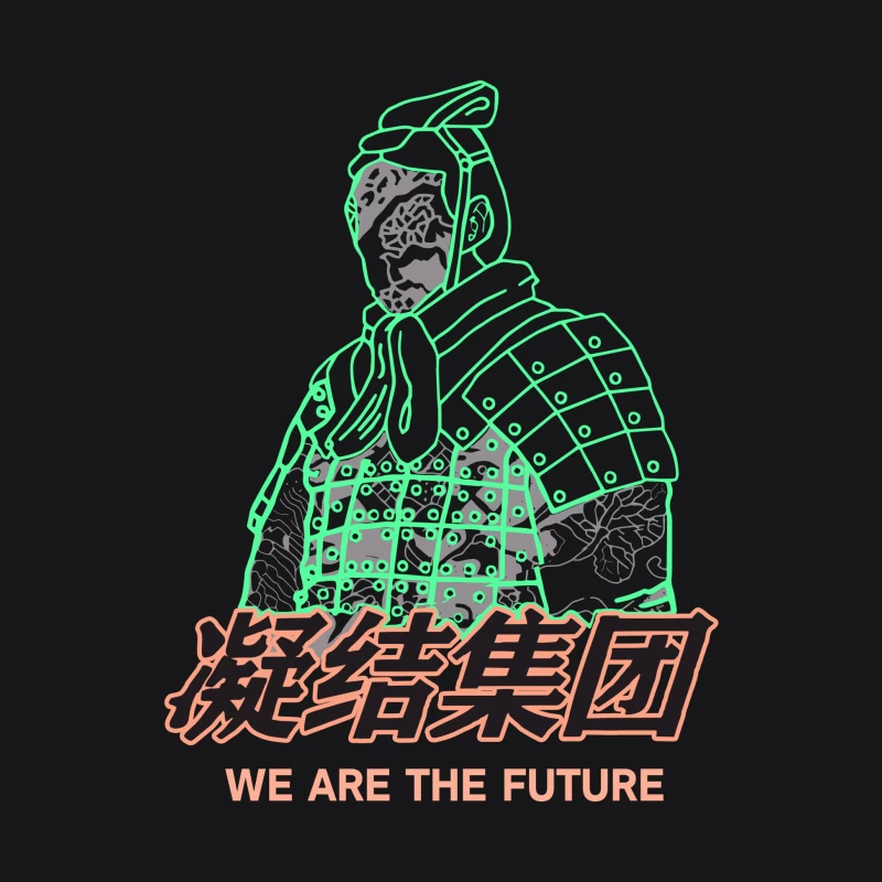 Futuristische Kriegerkunst Herren Pullover Hoodie