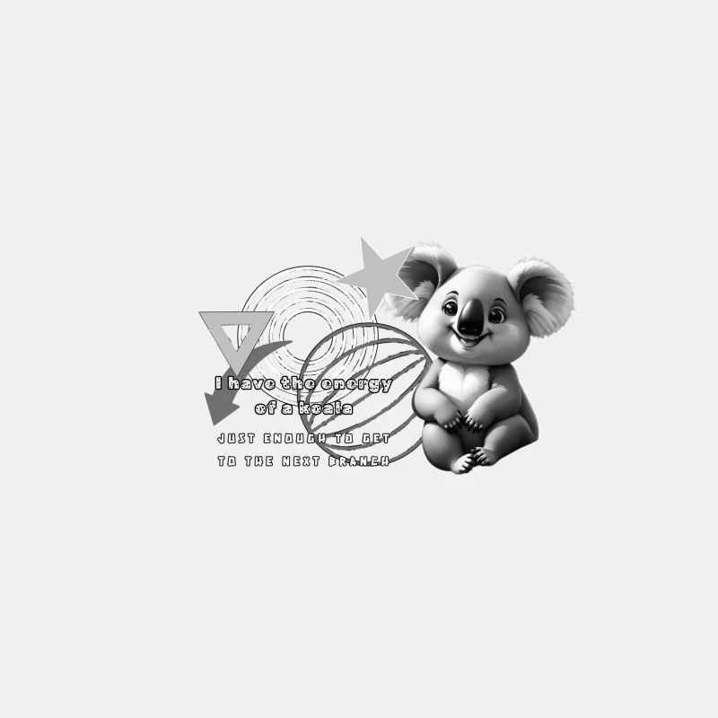Koala Energy Quote Male Tank Top