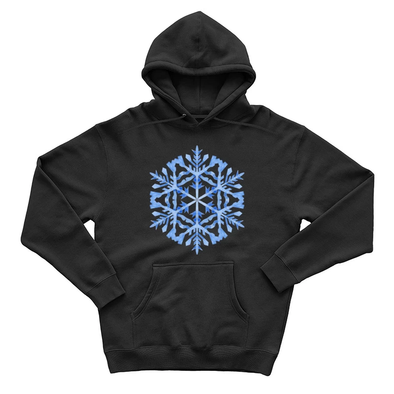 Flocon de neige bleu aquarelle Homme Sweat à capuche