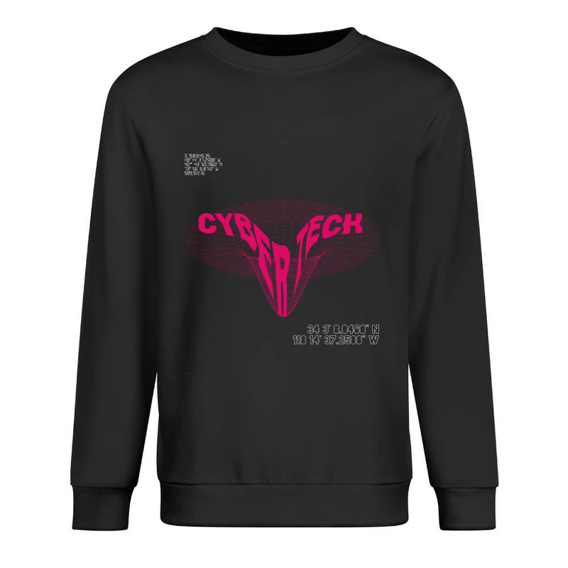 Cyber Tech 3D Gitter Illustration Herren Pullover Sweatshirt