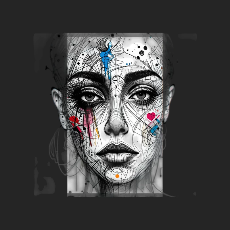 Abstract girl statue Male Pullover Sweatshirt
