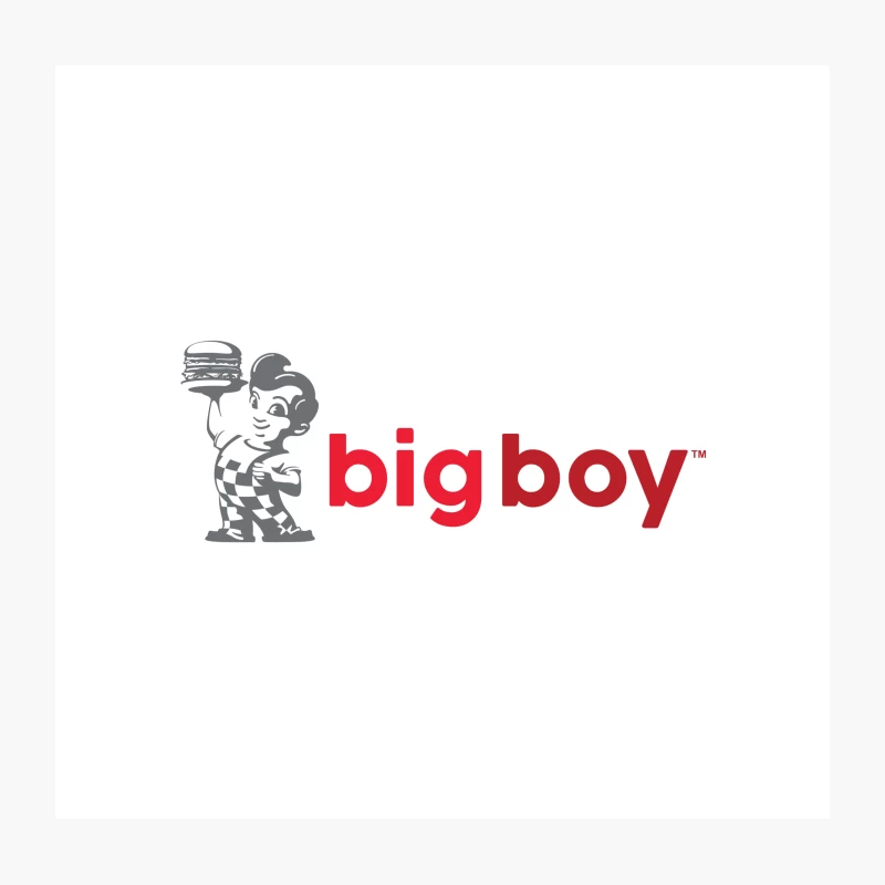 Iconic Big Boy Restaurant Logo Throw Pillow