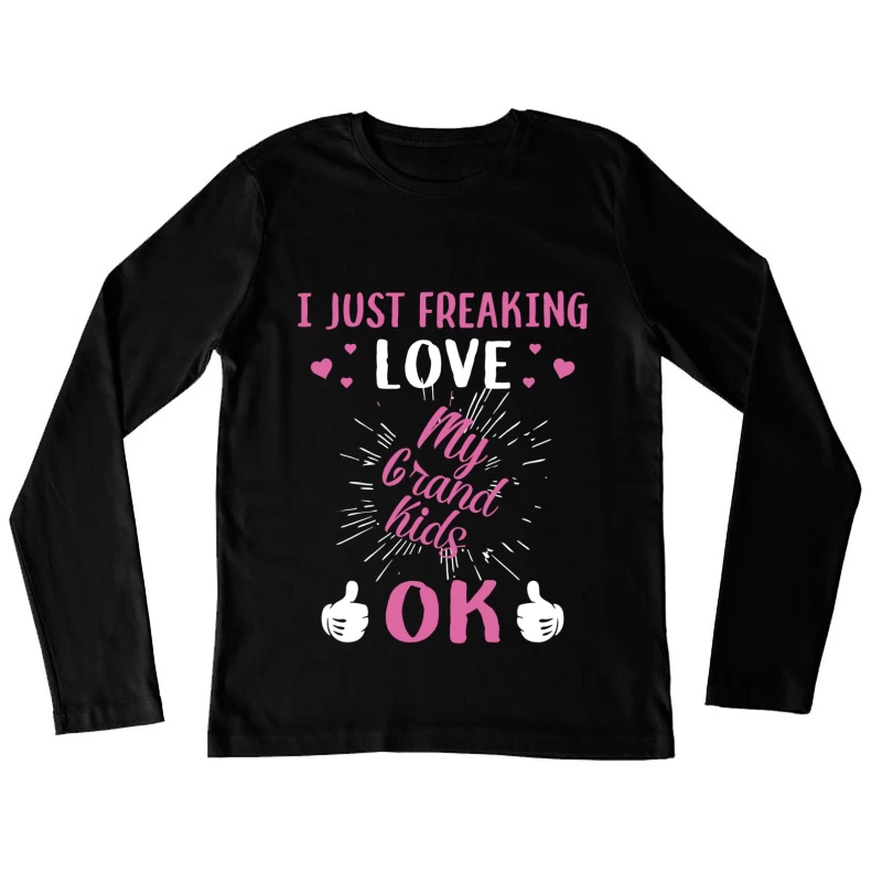 Affection des Grands-parents Femme Manches Longues T-Shirt