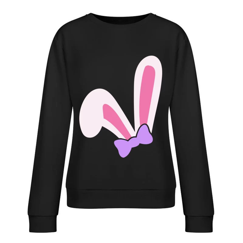 Oreilles de lapin avec nœud Femme Sweat-shirt à enfiler