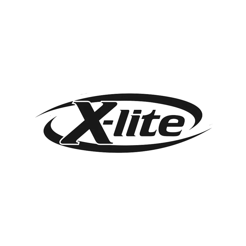 X-lite Black and White Brand Logo Design Throw Pillow