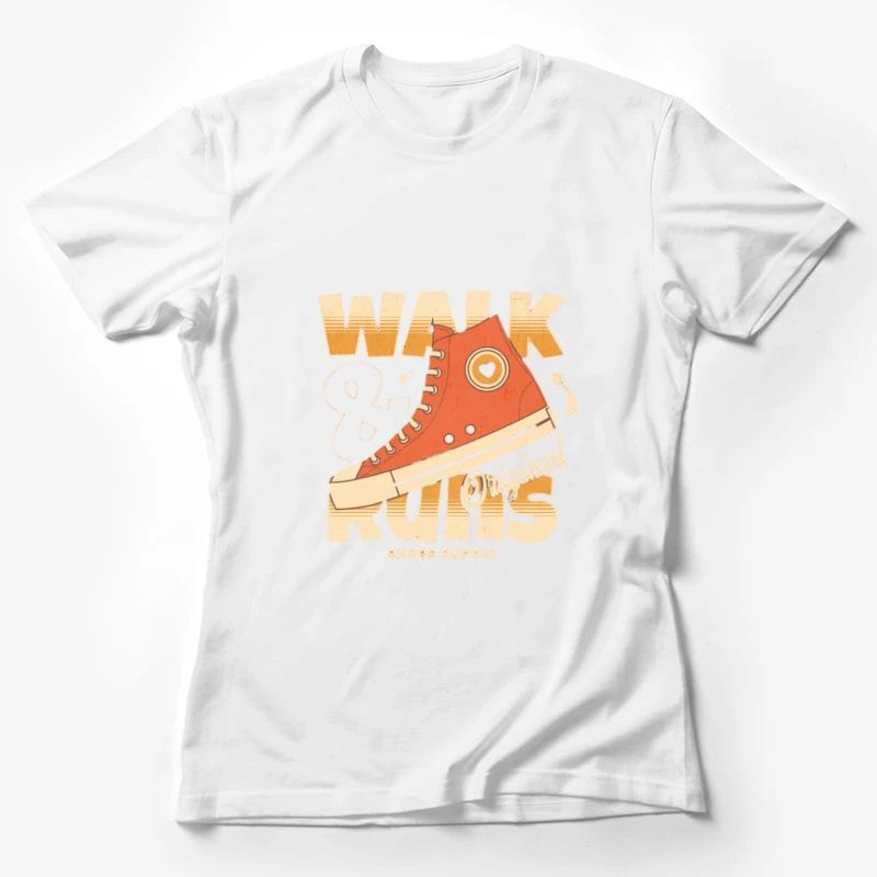 Original Schuhe Illustration mit Herz Damen T-Shirt