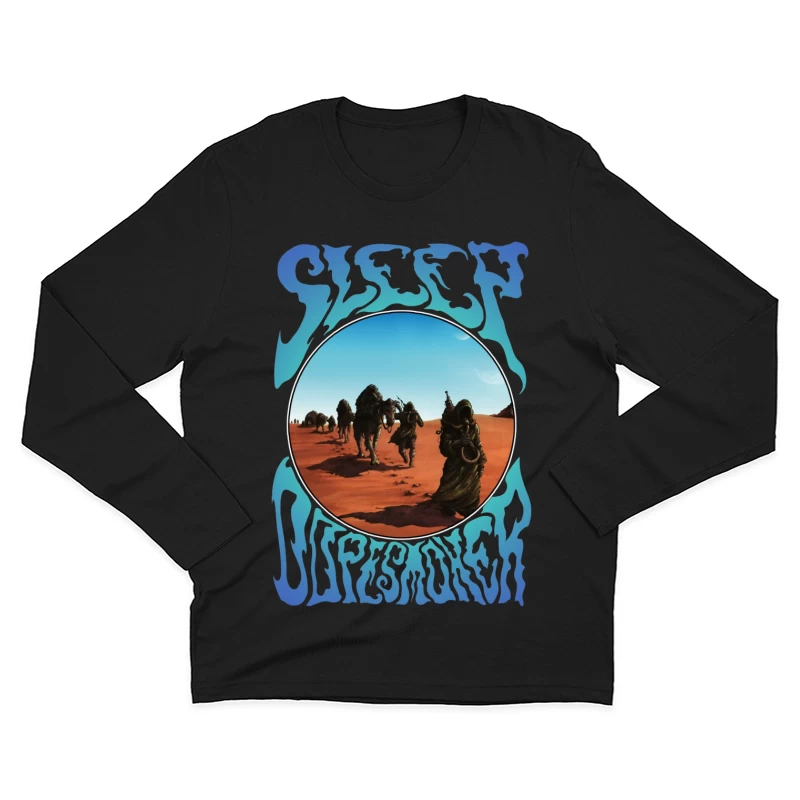 Desert Caravan Through Psychedelic Portal Male Long Sleeve T-Shirt