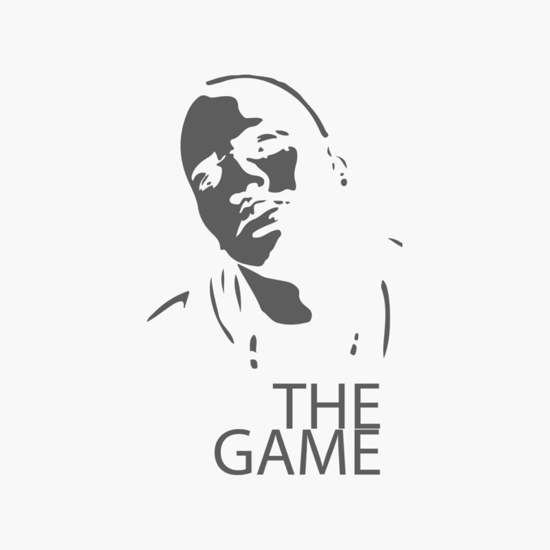 The Game Airbrush Stencil Cotton Tote Bag