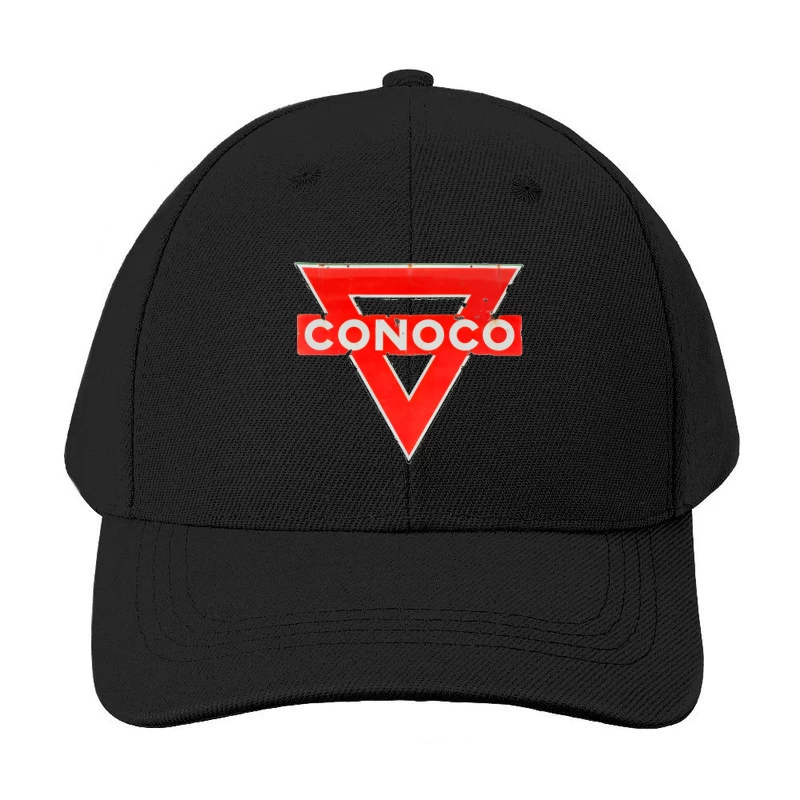 Vintage Conoco Gas Station Triangle Logo Sign Baseball Cap