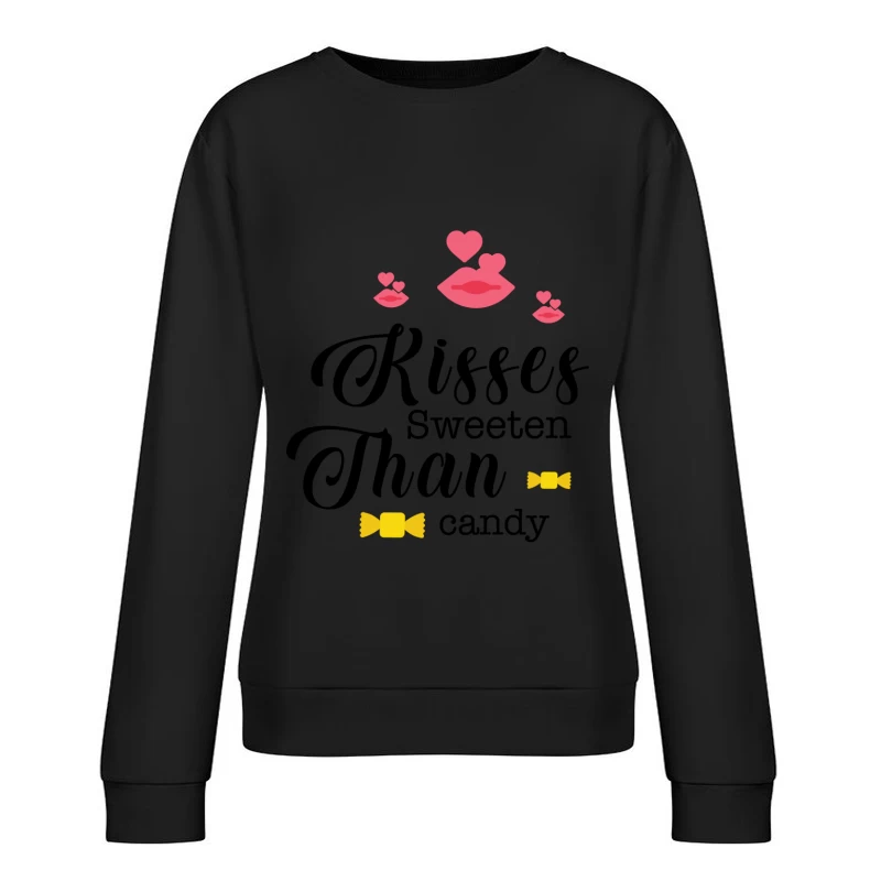 Baisers et Bonbons Colorés Femme Sweat-shirt à enfiler