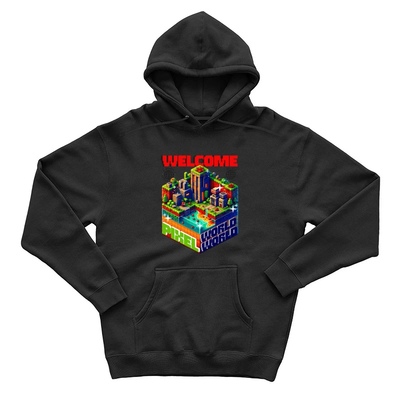 Willkommen in der Pixelwelt Herren Pullover Hoodie