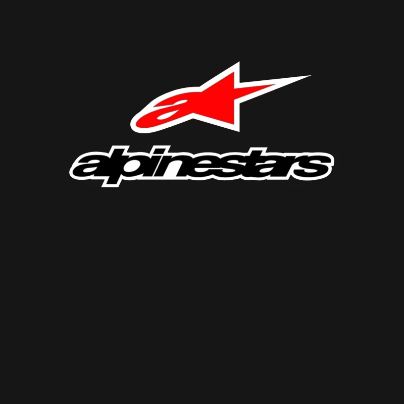 Alpinestars Motorsport Brand Logo with Red Star Design Female T-Shirt