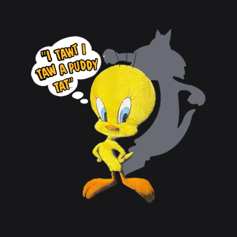 Oiseau jaune avec ombre et citation Homme Sweat à capuche