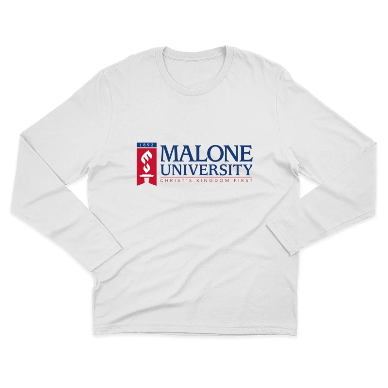 Malone University Official Logo - Christian Higher Education Since 1892 Male Long Sleeve T-Shirt