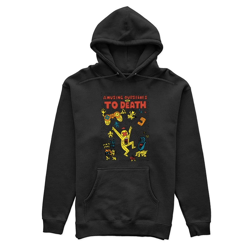 Amüsiert uns zu Tode: Medienkritik und Pop-Art Damen Pullover Hoodie
