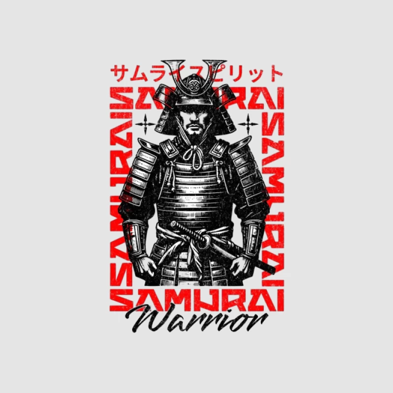 Design d'Esprit Samouraï Guerrier Homme Sweat à capuche