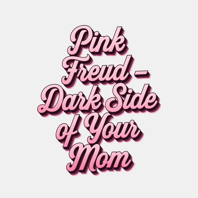 Retro Pink Typography: Humorous Pop Culture Reference Male Tank Top