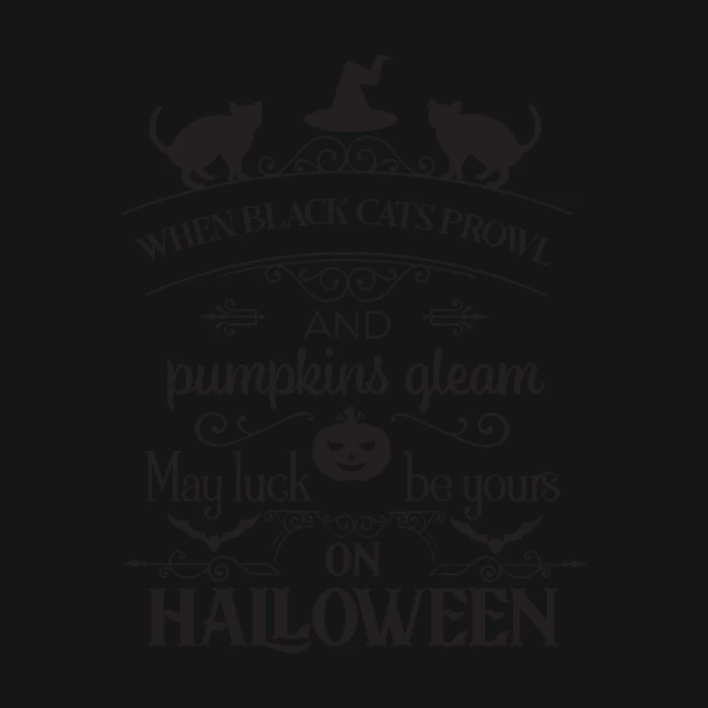 Halloween: Chats noirs et citrouilles Homme T-Shirt