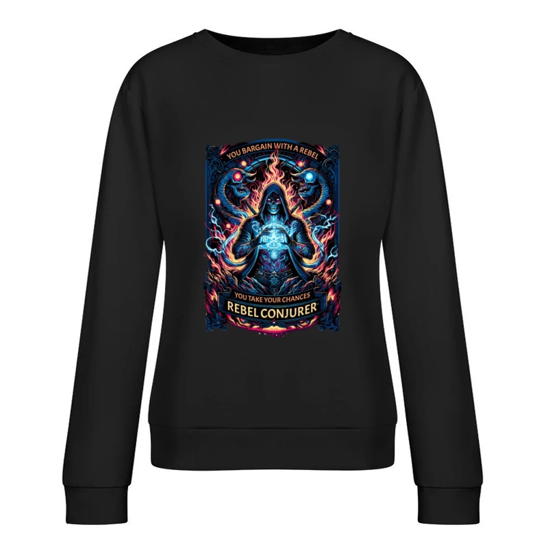Rebellischer Beschwörer der Dunkelheit Damen Pullover Sweatshirt