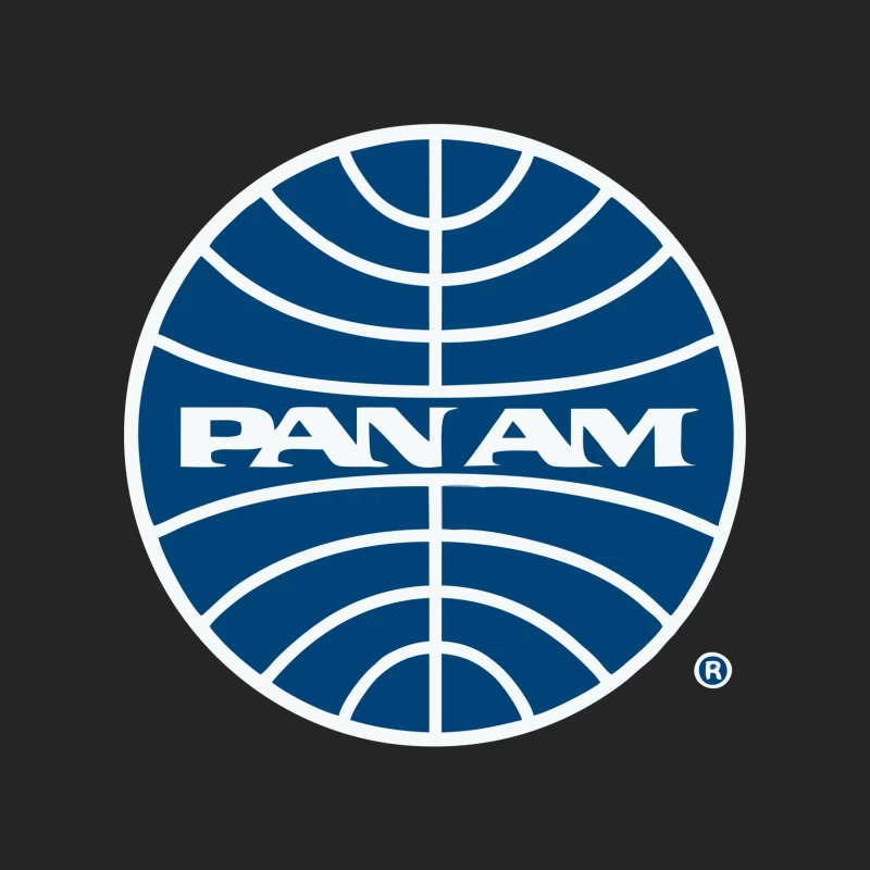 Pan Am Mid 1950s Globe Inverted Female Pullover Sweatshirt
