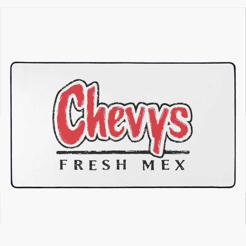 Chevys Fresh Mex Restaurant Logo Design Desk Mat