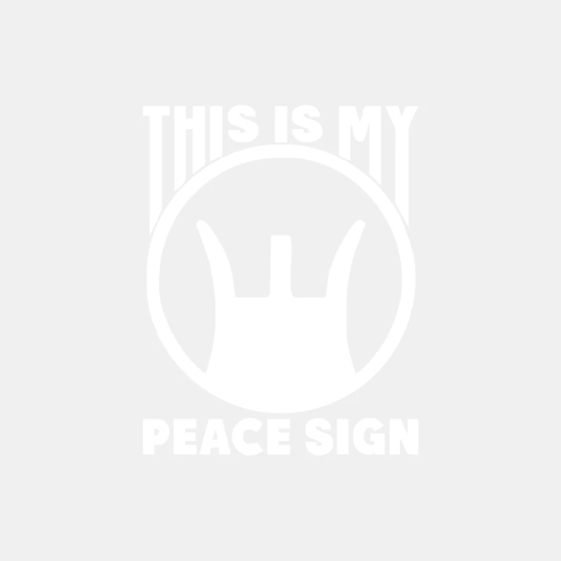 This Is My Peace Sign Male Tank Top