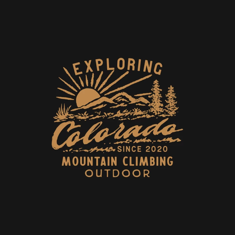 Erkundung von Colorado Bergsteigen Herren T-Shirt