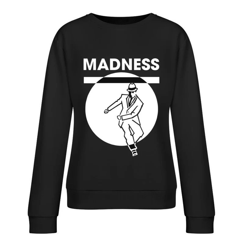 Ska Dance Madness Silhouette Logo Female Pullover Sweatshirt