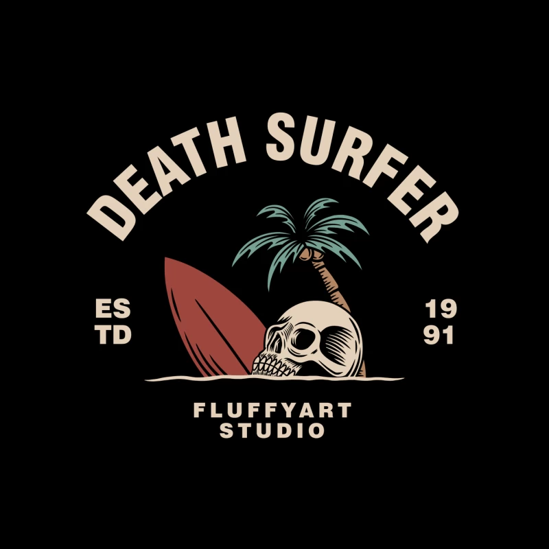 Death Surfer Studio Logo Mouse Pad