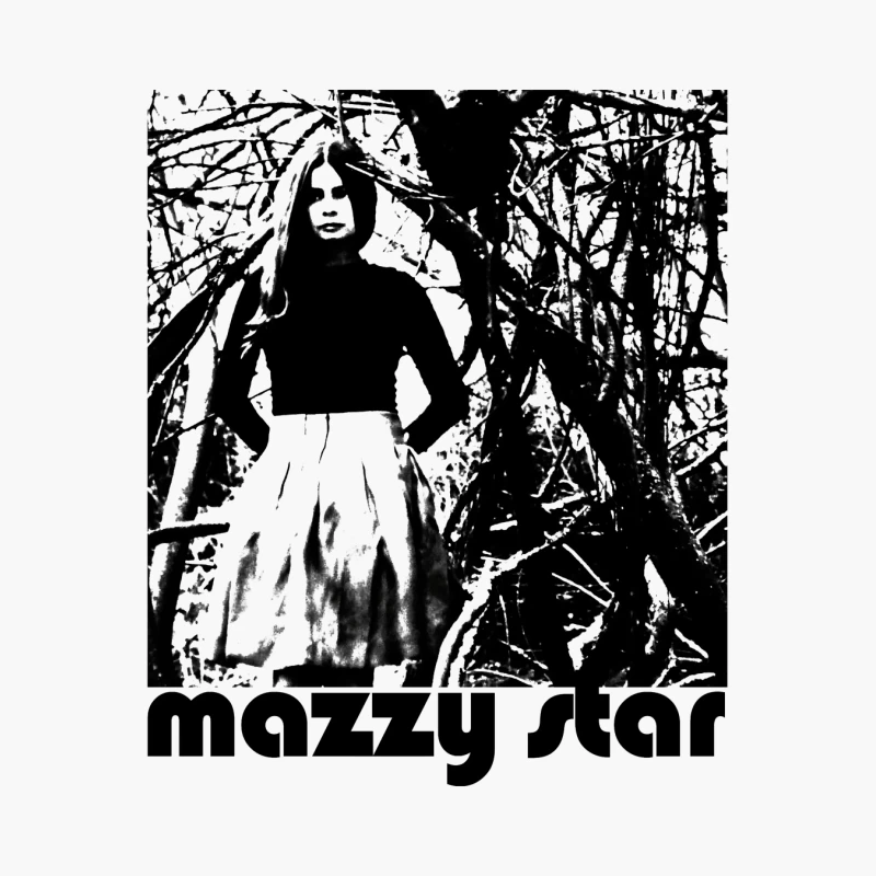 Mazzy Star Black White Cotton Tote Bag