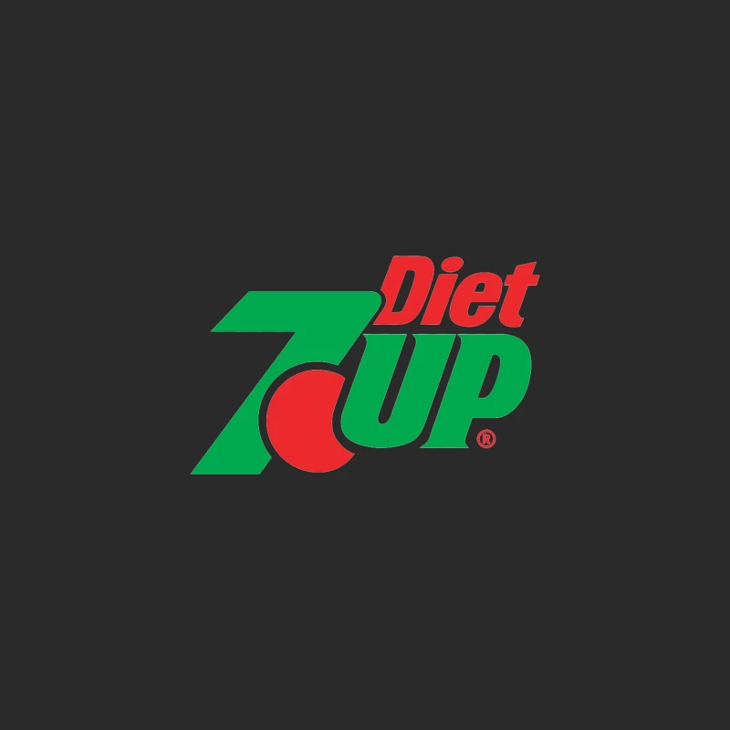 Diet 7up Logo: Iconic Green and Red Branding for Low-Calorie Soft Drink Baseball Cap