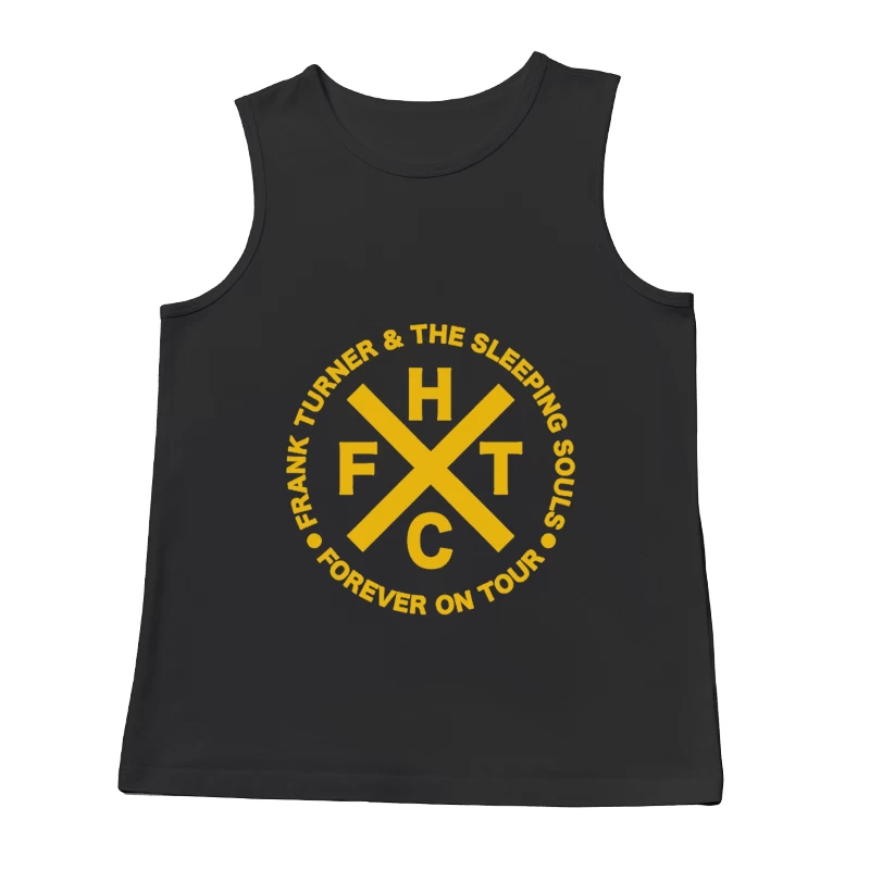 Frank Turner & The Sleeping Souls Band Logo - Forever On Tour Circular Design Male Tank Top