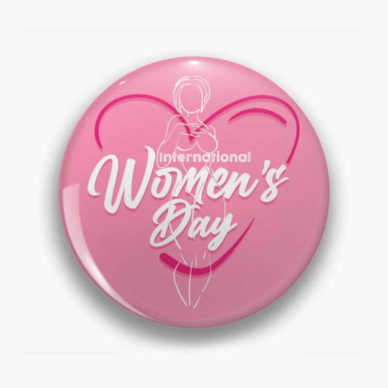 Elegant International Women's Day Design Pin